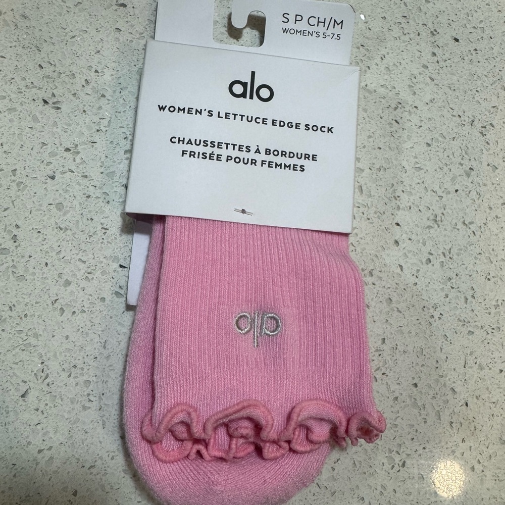 ALO Yoga Sweet Pink Women's Socks NWT